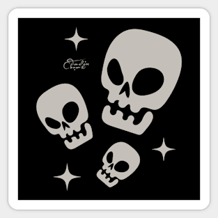 Creepy Skulls Sticker